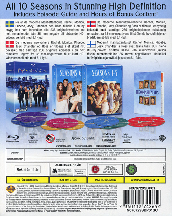 Vänner - Hela Serien (20-disc) (Blu-ray) - 2