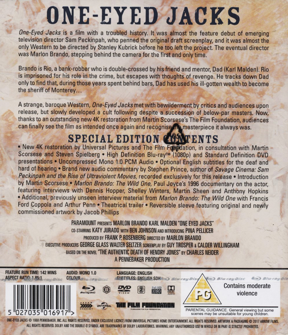 One-Eyed Jacks (ej svensk text) (Blu-ray + DVD) - 2