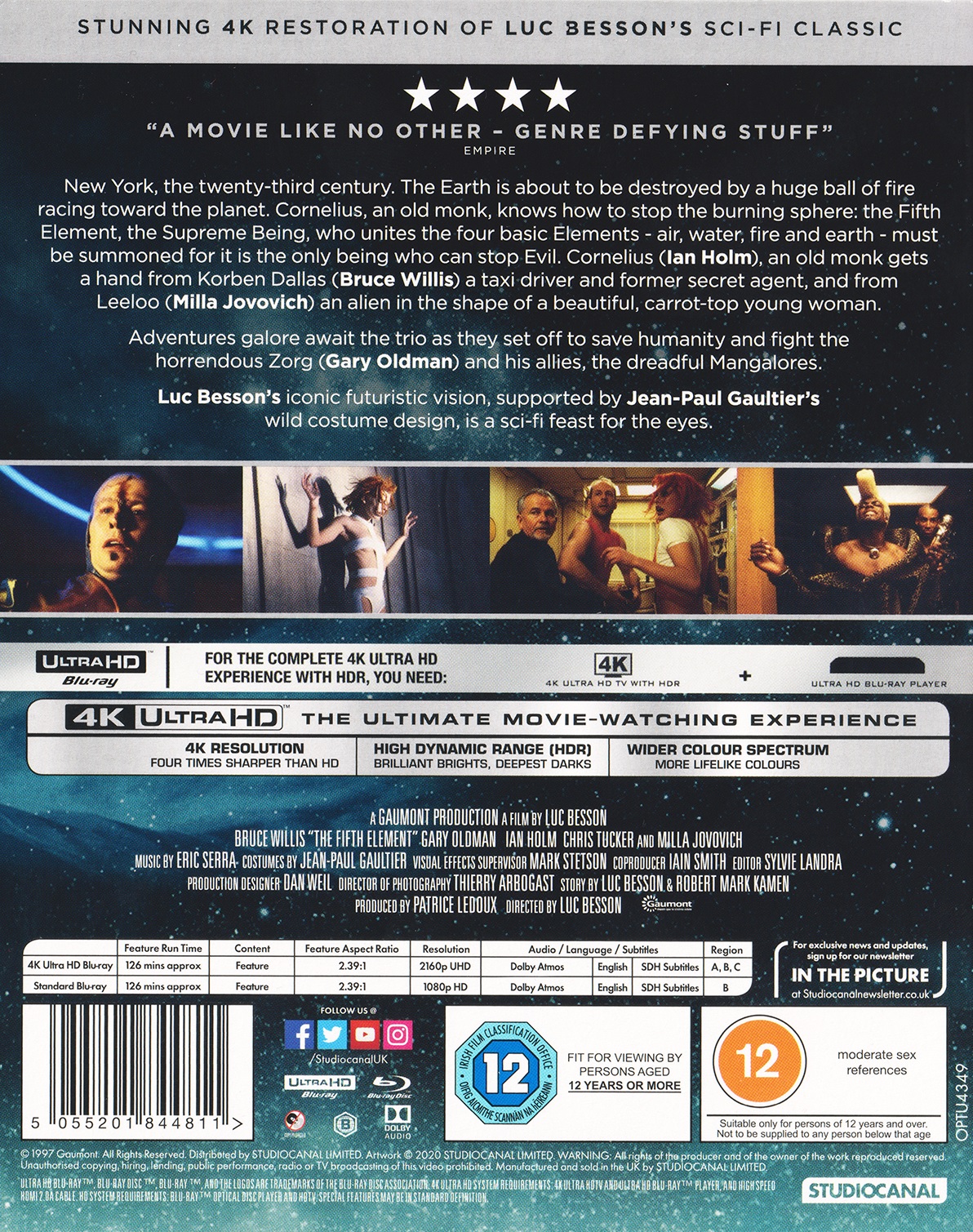 Det Femte Elementet (ej svensk text) (4K Ultra HD + Blu-ray) - 2