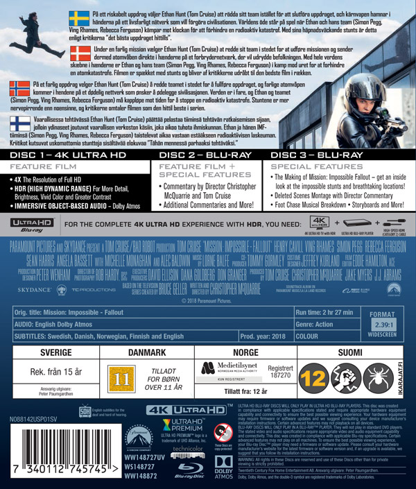 Mission: Impossible - Fallout (4K Ultra HD + Blu-ray) - 2