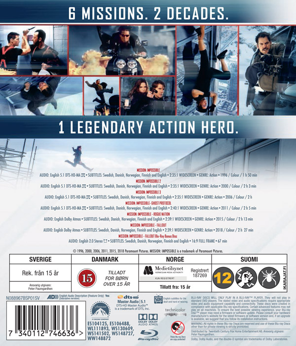 Mission: Impossible 1-6 (Blu-ray) - 2