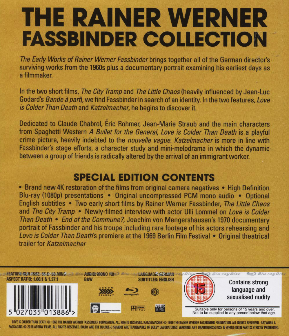 The Early Works of Rainer Werner Fassbinder (ej svensk text) (Blu-ray) - 2