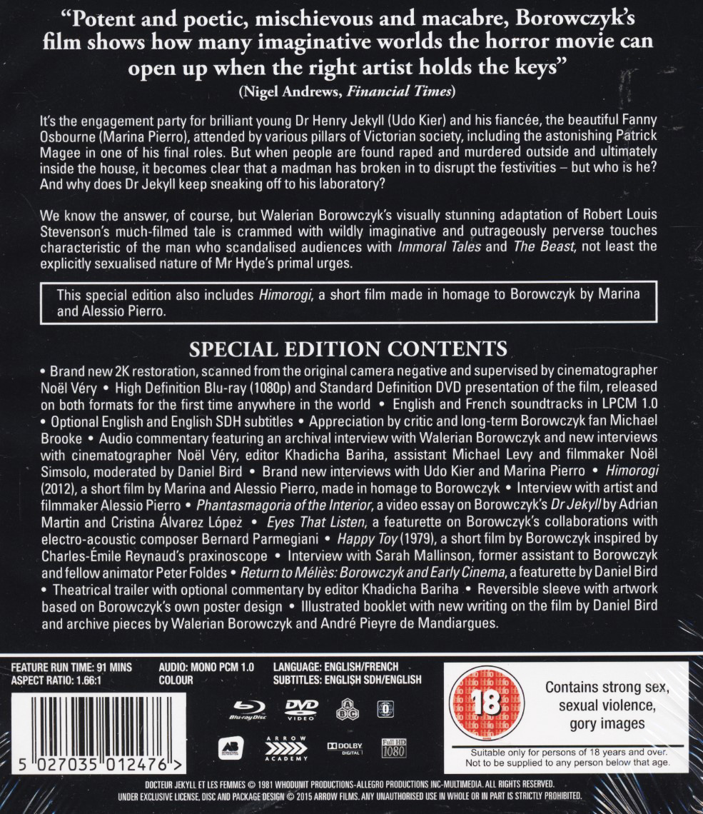 Strange Case of Dr. Jekyll and Miss Osbourne (ej svensk text) (Blu-ray + DVD) - 2