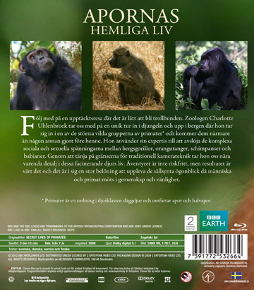 Apornas Hemliga Liv (BBC) (Blu-ray) - 2