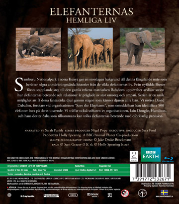 Elefanternas Hemliga Liv (BBC) (Blu-ray) - 2