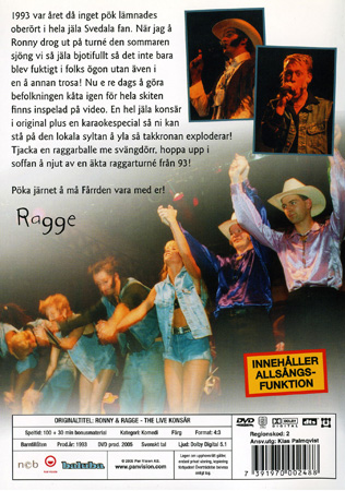 Ronny & Ragge Tour of -93 - The Live Konsär (Begagnad) - 2