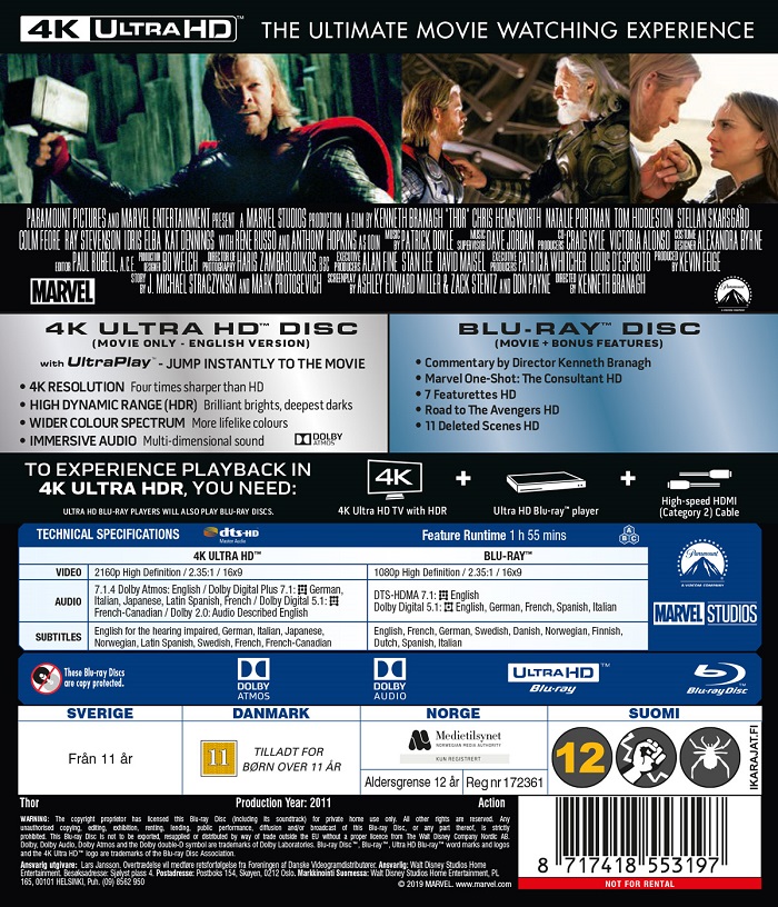 Thor (4K Ultra HD Blu-ray + Blu-ray) - 2