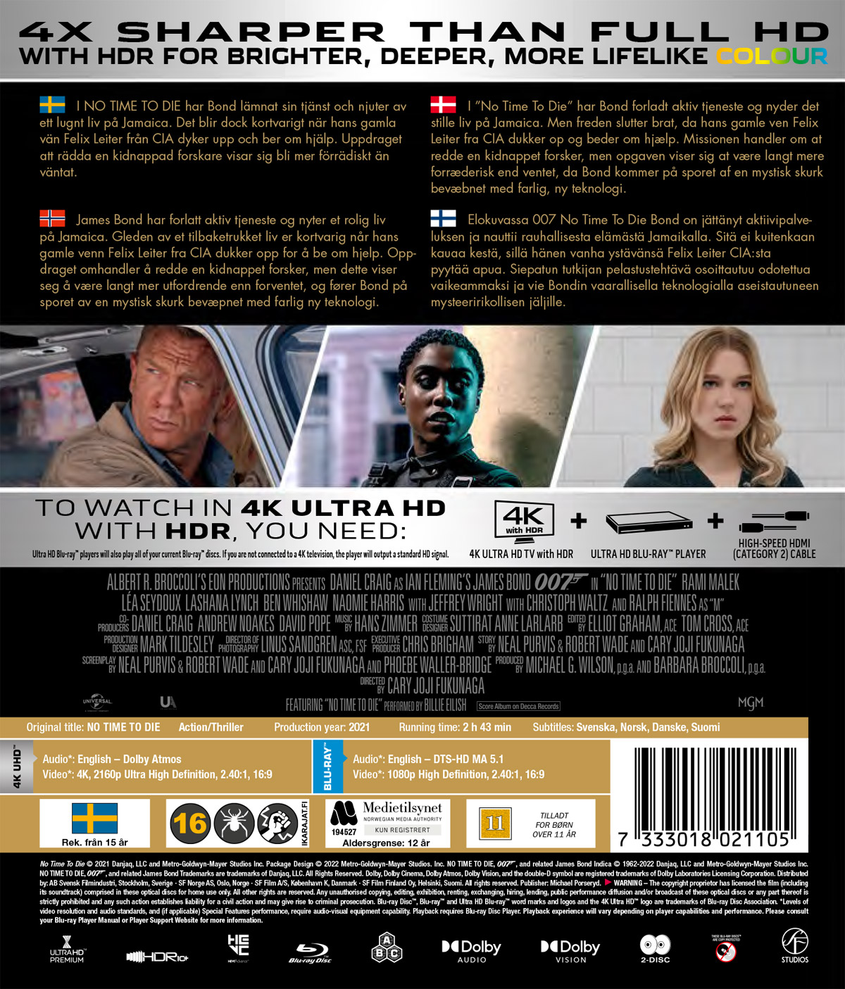 No Time To Die (4K Ultra HD + Blu-ray) - 2