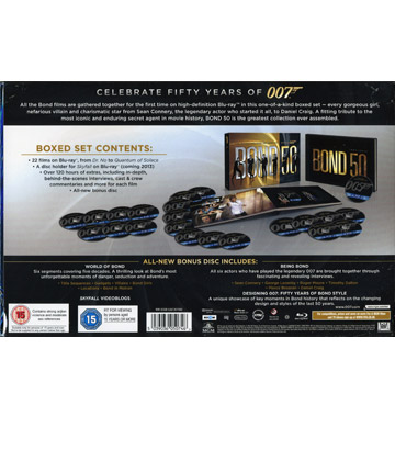 Bond 50 - James Bond Box (23-disc) (UK) (Blu-ray) - 2