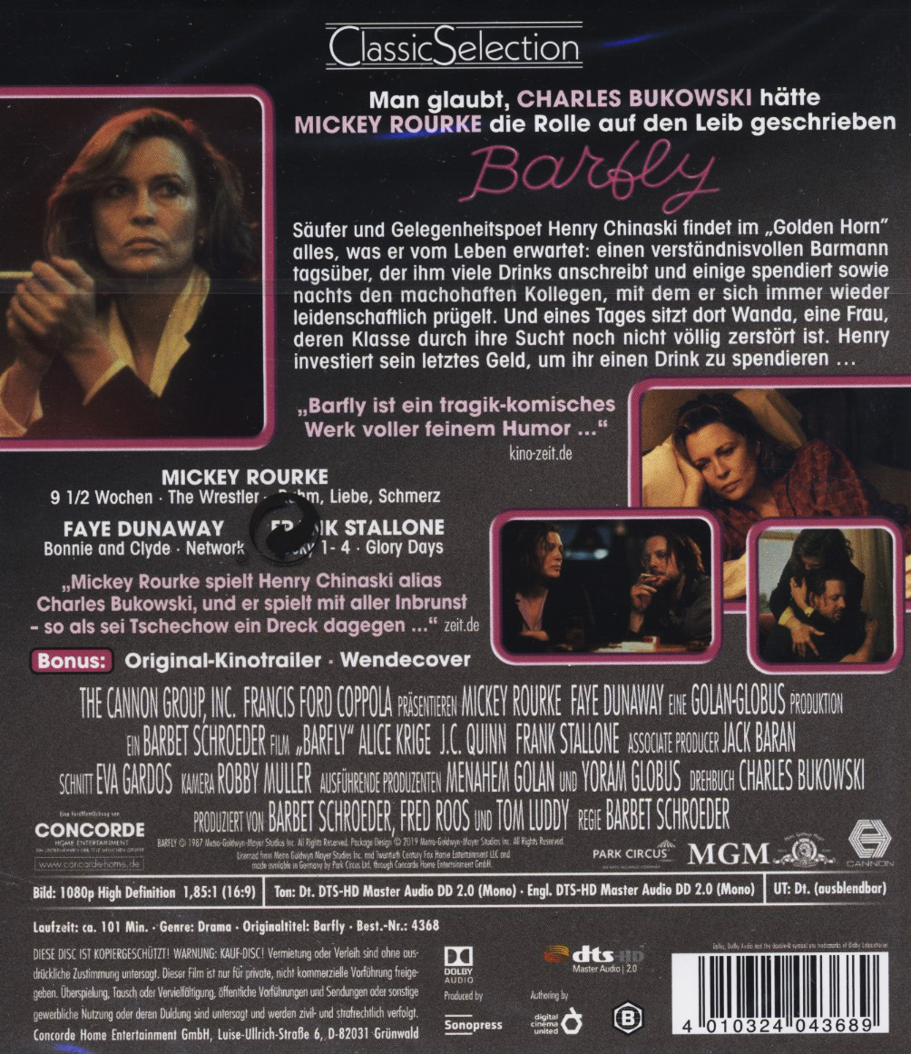 Barfly (ej svensk text) (Blu-ray) - 2