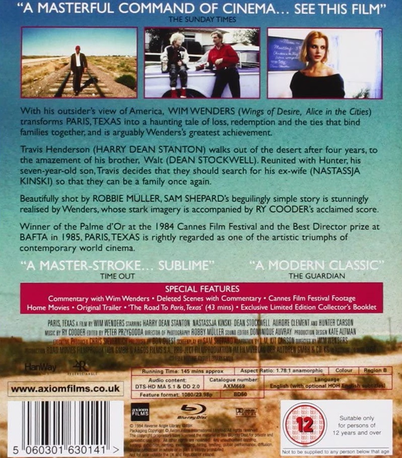 Paris, Texas (ej svensk text) (Blu-ray) - 2