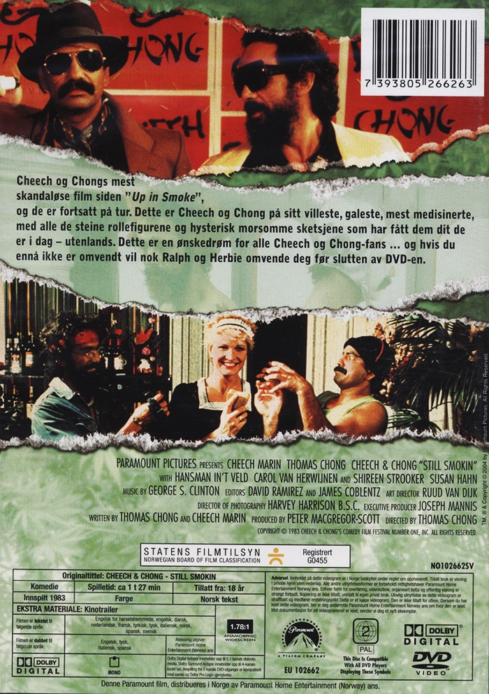 Cheech & Chong: Still Smokin' (Norskt omslag) - 2
