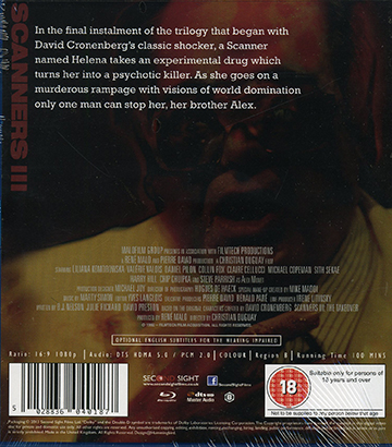 Scanners III - The Takeover (ej svensk text) (Blu-ray) - 2