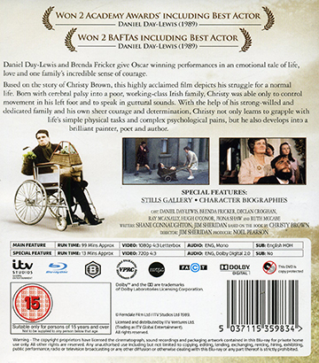 My Left Foot (ej svensk text) (Blu-ray) - 2
