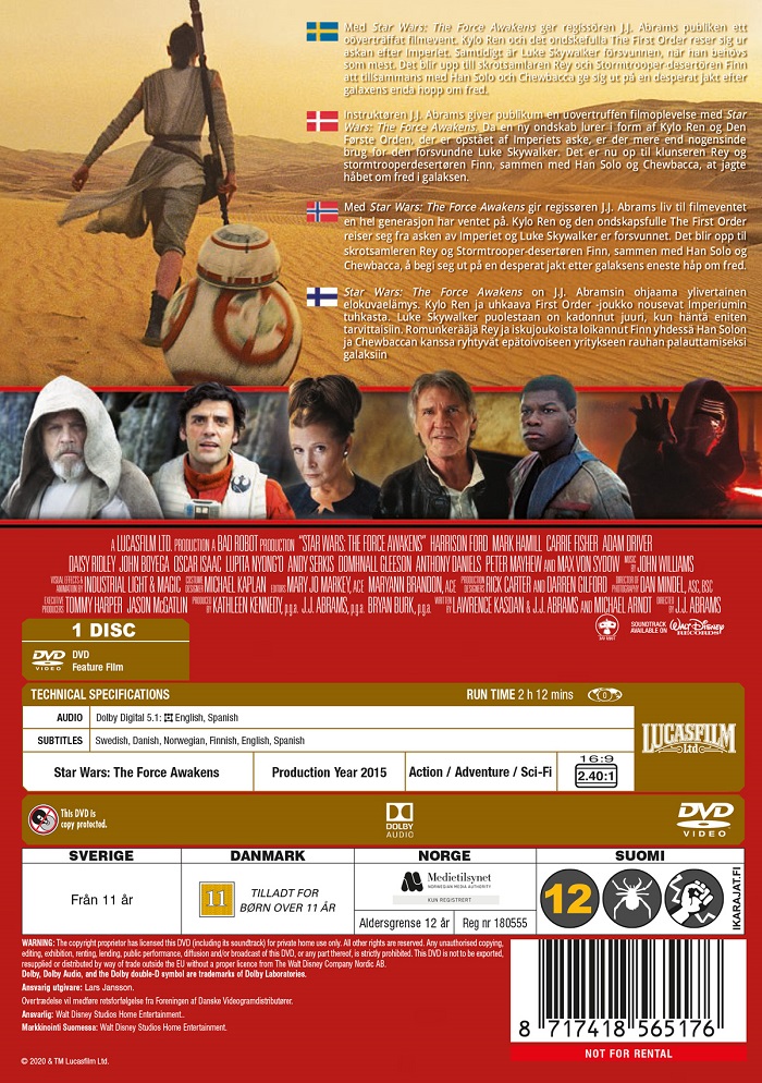 Star Wars VII - the Force Awakens (New Line Look) - 2