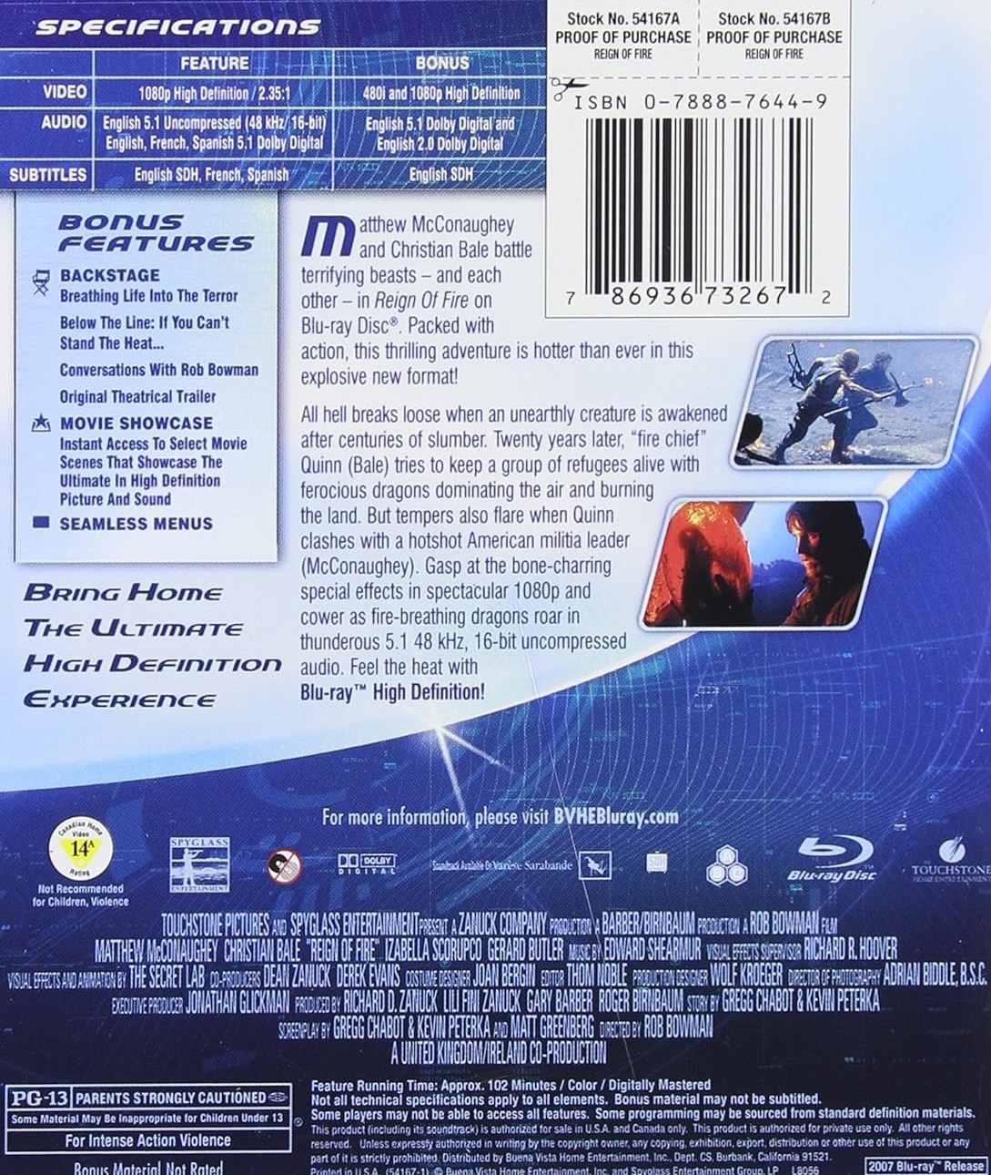 Reign of Fire (ej svensk text) (Blu-ray) - 2