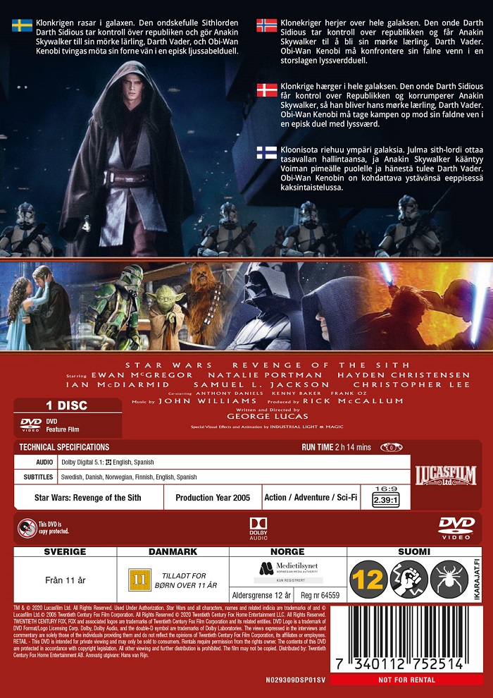 Star Wars III - Revenge of the Sith (New Line Look) - 2