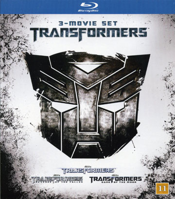 Transformers 1-3 Box (3-disc) (Blu-ray) (Plastfodral lite trasigt) (Begagnad)