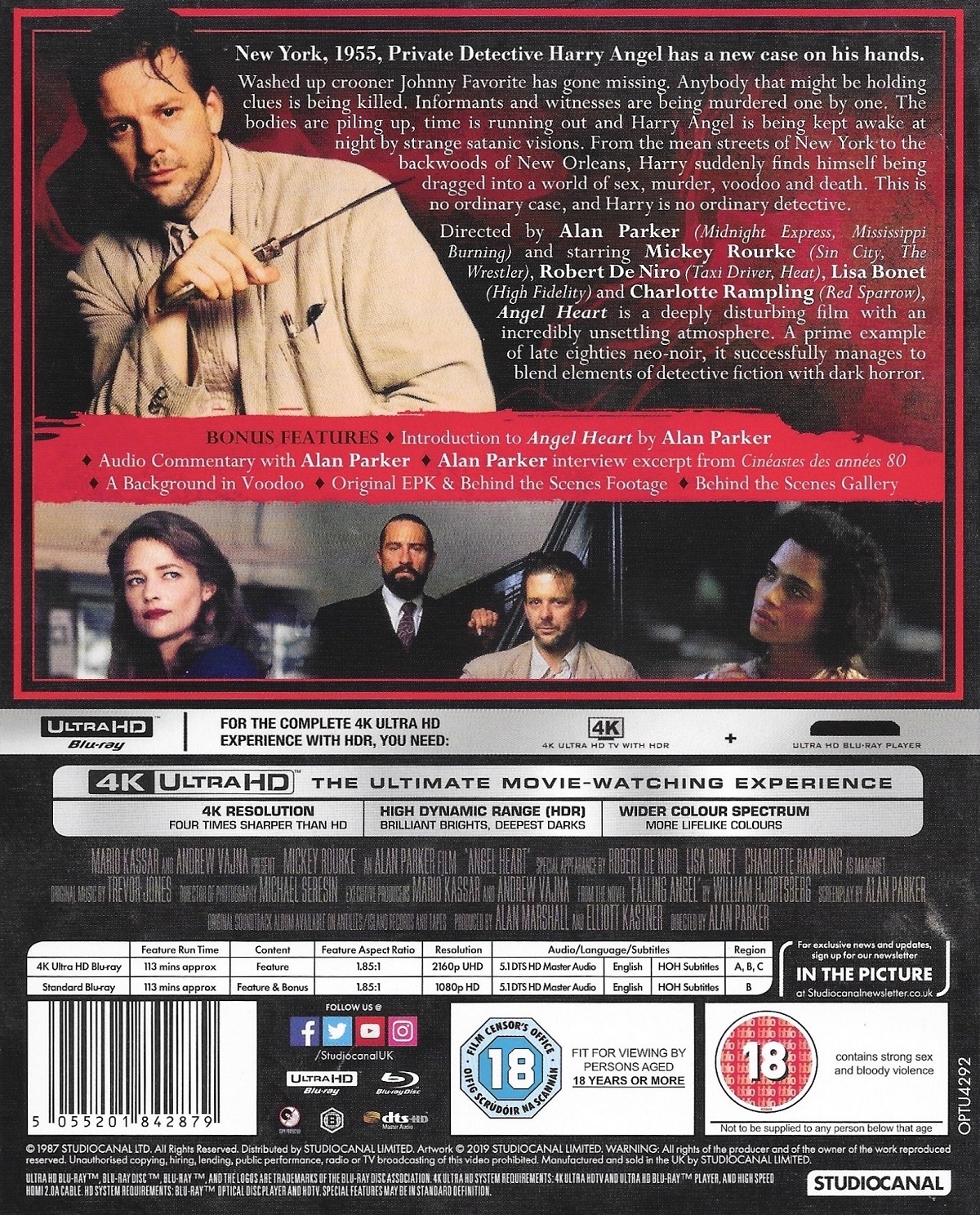 Angel Heart  (ej svensk text) (4K Ultra HD + Blu-ray) - 2