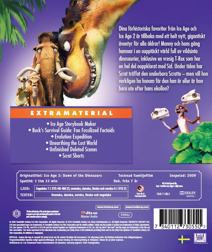 Ice Age 3 - Det Våras För Dinosaurierna (Blu-ray) - 2