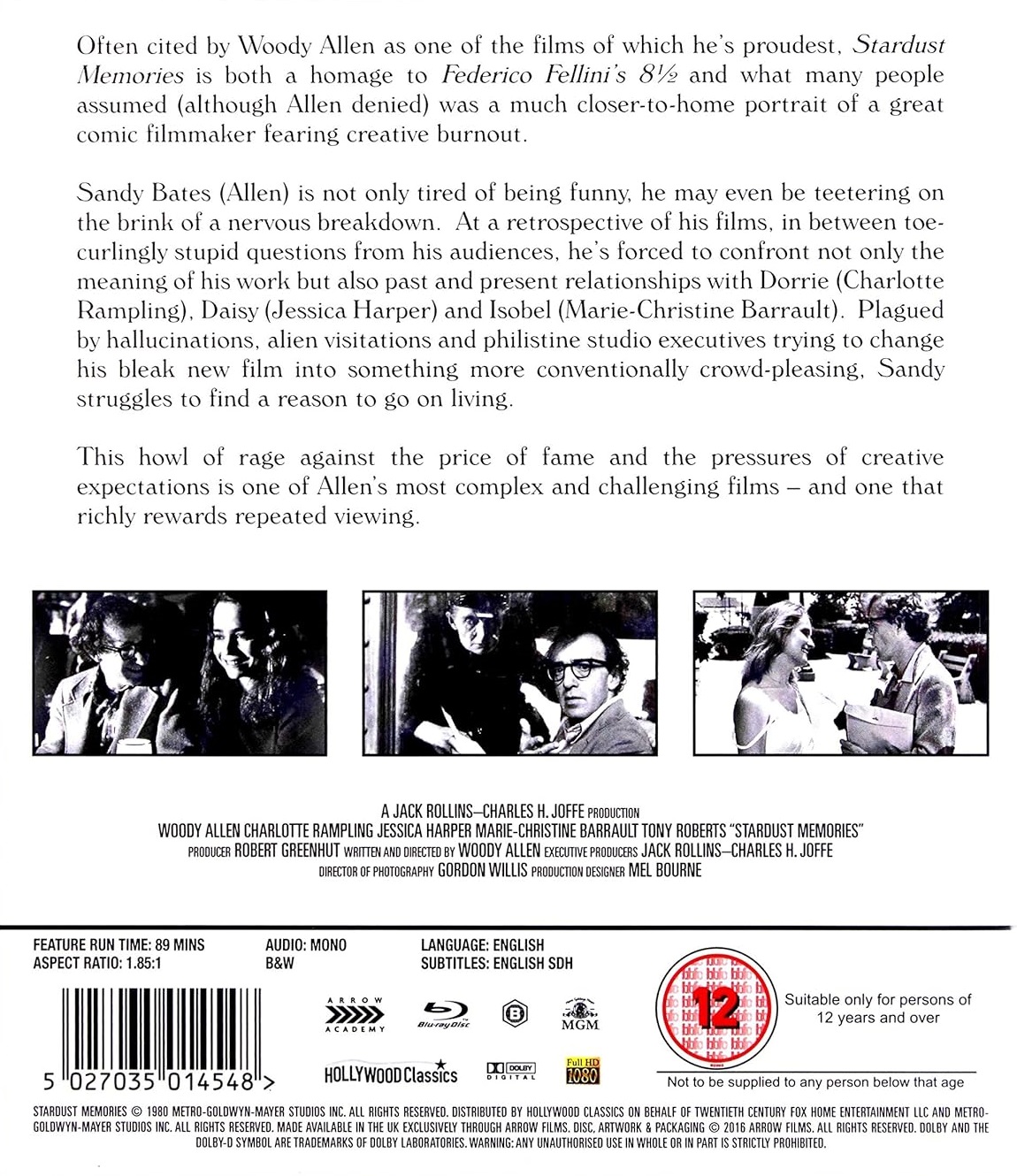 Stardust Memories (ej svensk text) (Blu-ray) - 2