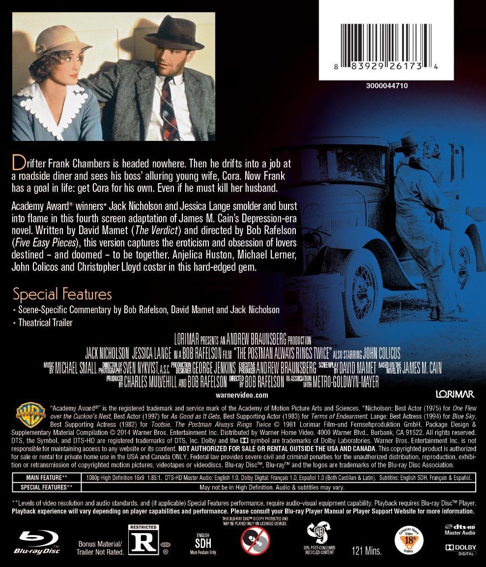 Postman Always Rings Twice (ej svensk text) (Blu-ray) - 2