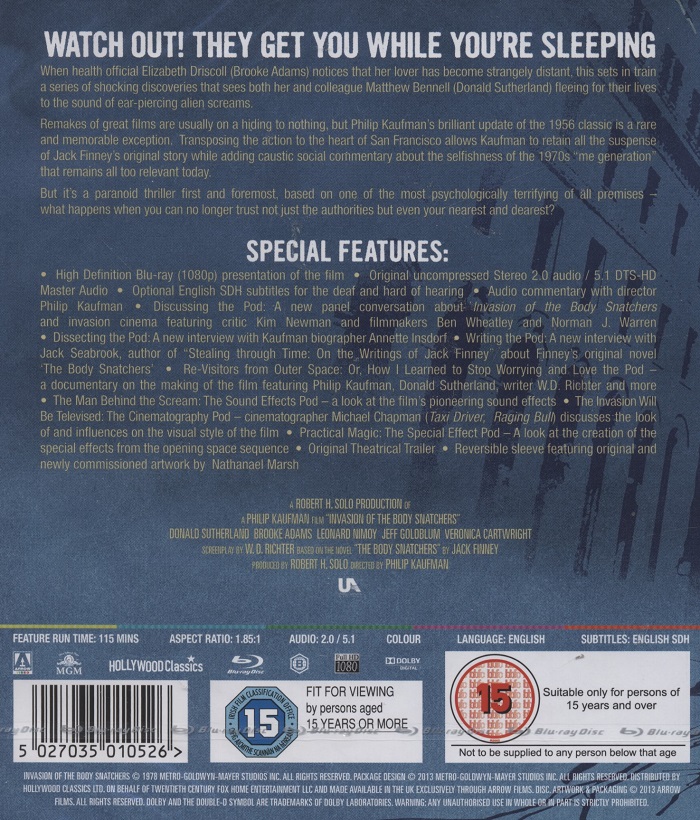 Invasion of the Body Snatchers (ej svensk text) (Blu-ray) - 2