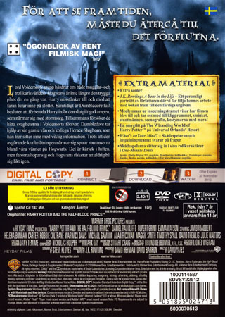 Harry Potter Och Halvblods prinsen (2-disc) (Begagnad) - 2