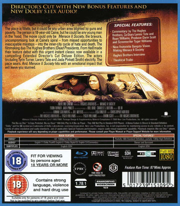 Menace II Society  (ej svensk text) (Blu-ray) - 2