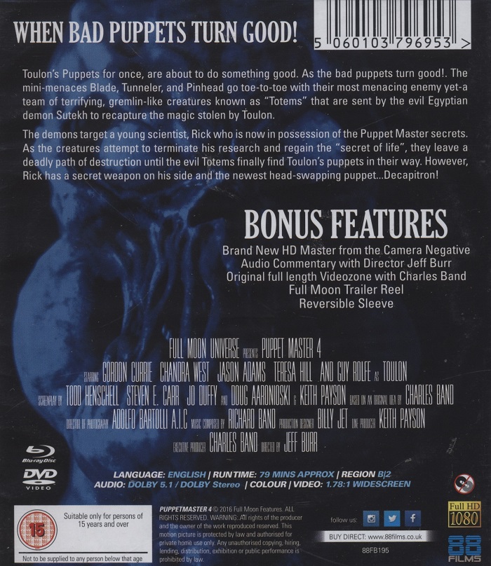Puppet Master 4 (ej svensk text) (Blu-ray+DVD) - 2