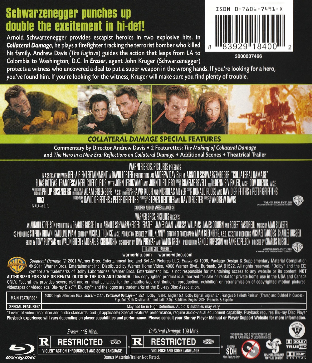 Collateral Damage / Eraser (Blu-ray) - 2