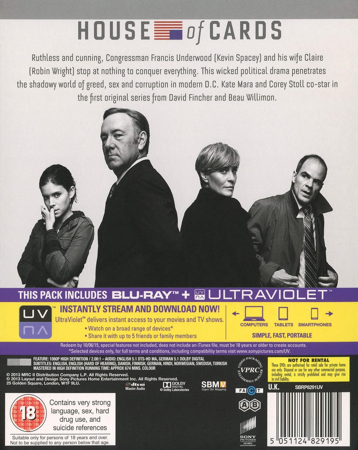 House of Cards - Säsong 1 (Blu-ray) - 2