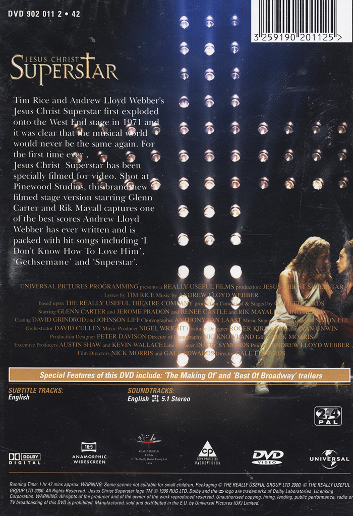 Jesus Christ Superstar (ej svensk text) (Begagnad) - 2