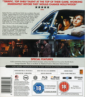 Mean Streets (ej svensk text) (Blu-ray) - 2
