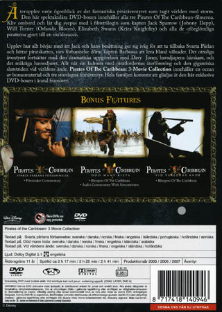 Pirates of the Caribbean - 3 Movie Collection (4-disc) - 2