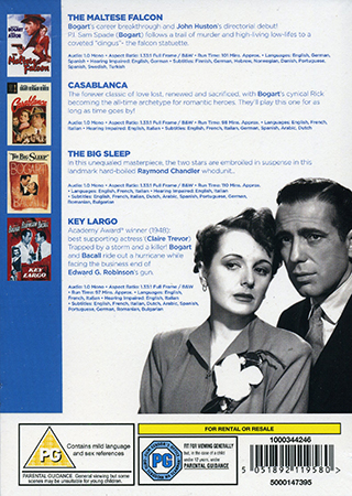 Humphrey Bogart Collection (4-disc) (ej svensk text tre filmer) - 2
