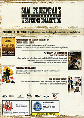 Sam Peckinpah's - Legendary Westerns Collection (6-disc) (ej svensk text) - 2