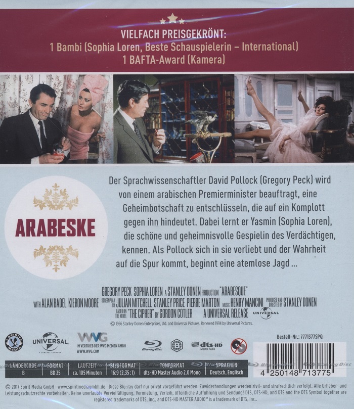 Arabesque (ej svensk text) (Blu-ray) - 2