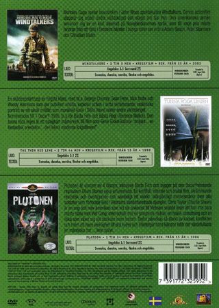 Windtalkers / Den Tunna Röda Linjen / Plutonen (3-disc) - 2
