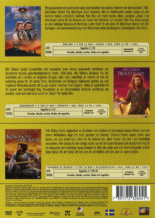 Rob Roy / Braveheart / Kingdom of Heaven (3-disc) - 2