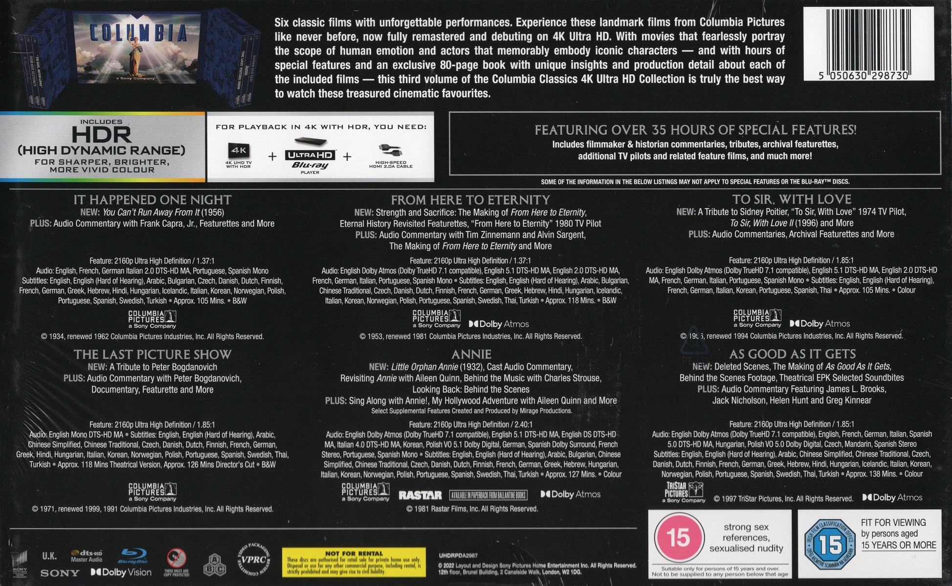 Columbia Classics Collection Volume 3 (ej svensk text 2 filmer) (4K Ultra HD + Blu-Ray) - 2