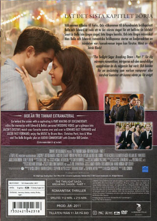 Twilight Saga - Breaking Dawn: Del 1 (2-disc) (Begagnad) - 2