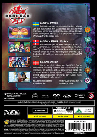 Bakugan Battle Brawlers - Säsong 1 Volym 2: Game On - 2