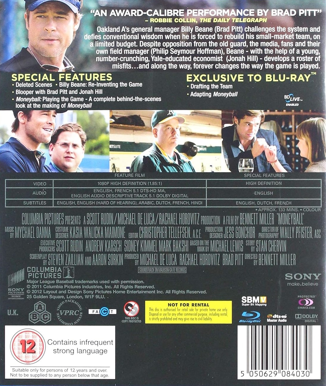 Moneyball (ej svensk text) (Blu-ray) - 2