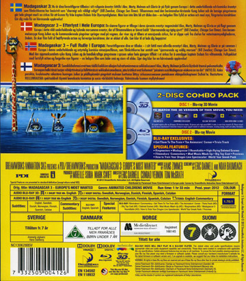 Madagaskar 3 (Real 3D + Blu-ray + DVD) - 2