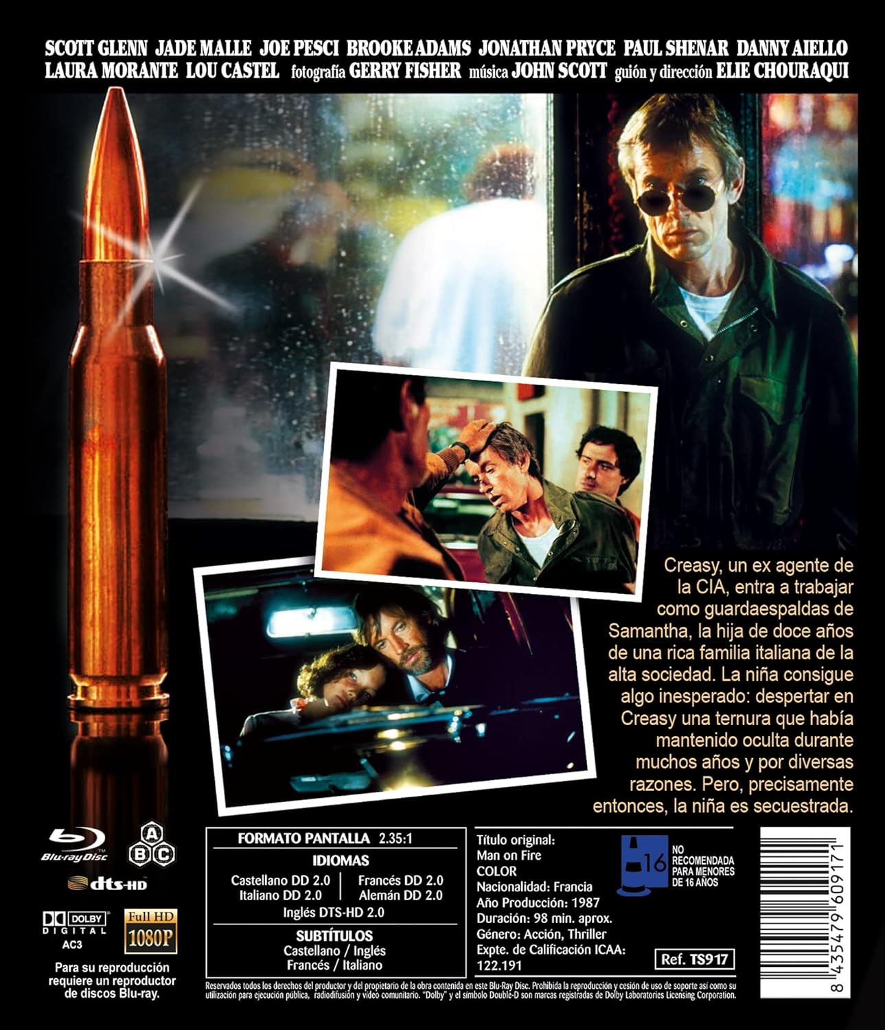 Man On Fire (1987) (ej svensk text) (Blu-ray) - 2