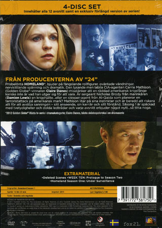 Homeland - Säsong 1 (Begagnad) - 2
