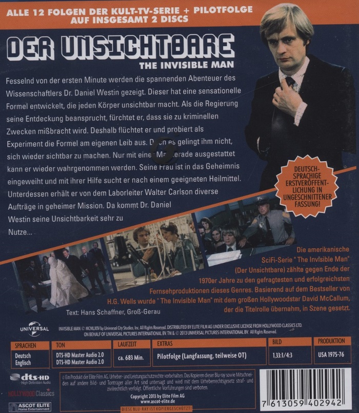The Invisible Man (ej svensk text) (Blu-ray) - 2