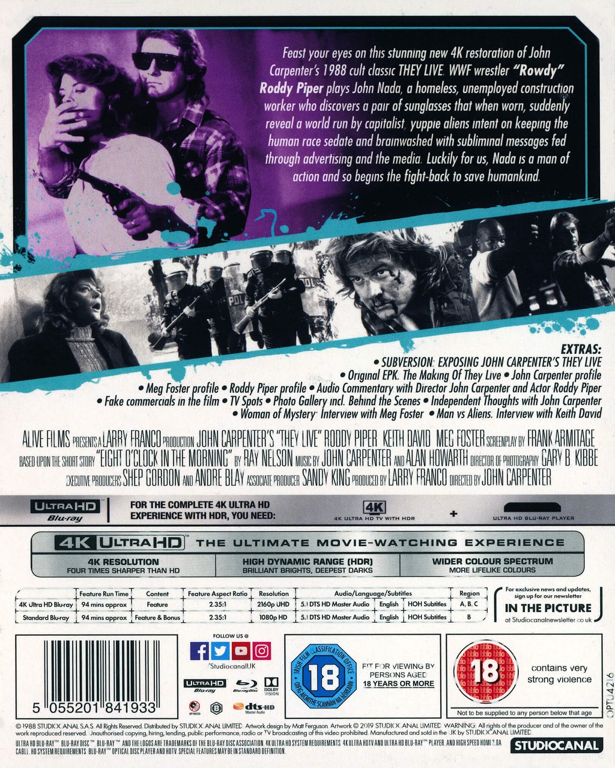 They Live (ej svensk text) (4K Ultra HD + Blu-Ray) - 2