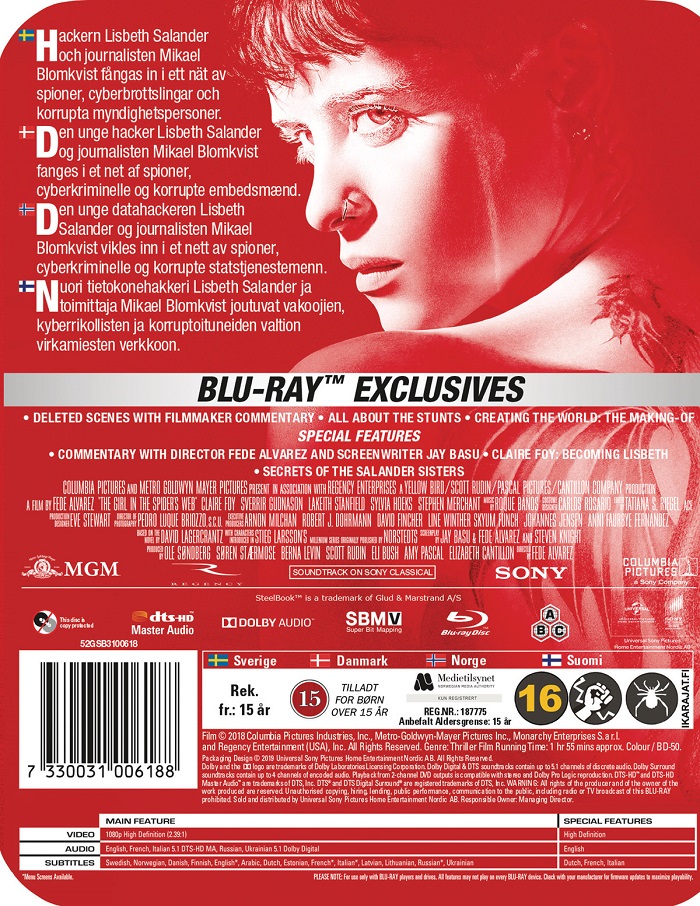 Girl In the Spider's Web (Steelbook) (Blu-ray) - 2